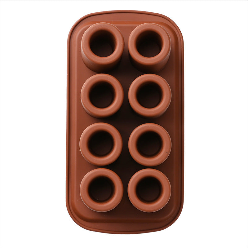 6-Hole 8-Hole Round Cake Silicone Mold Donut Mold Cookie Baking Tool