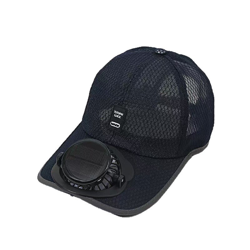 Baseball Cap for Women Men with Built-in Fan Sun Protection