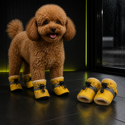 Waterproof Anti-Slip Dog Boots – Set of 4