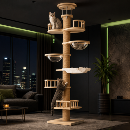 Multi-Level Cat Tree Tower with Condo & Perch