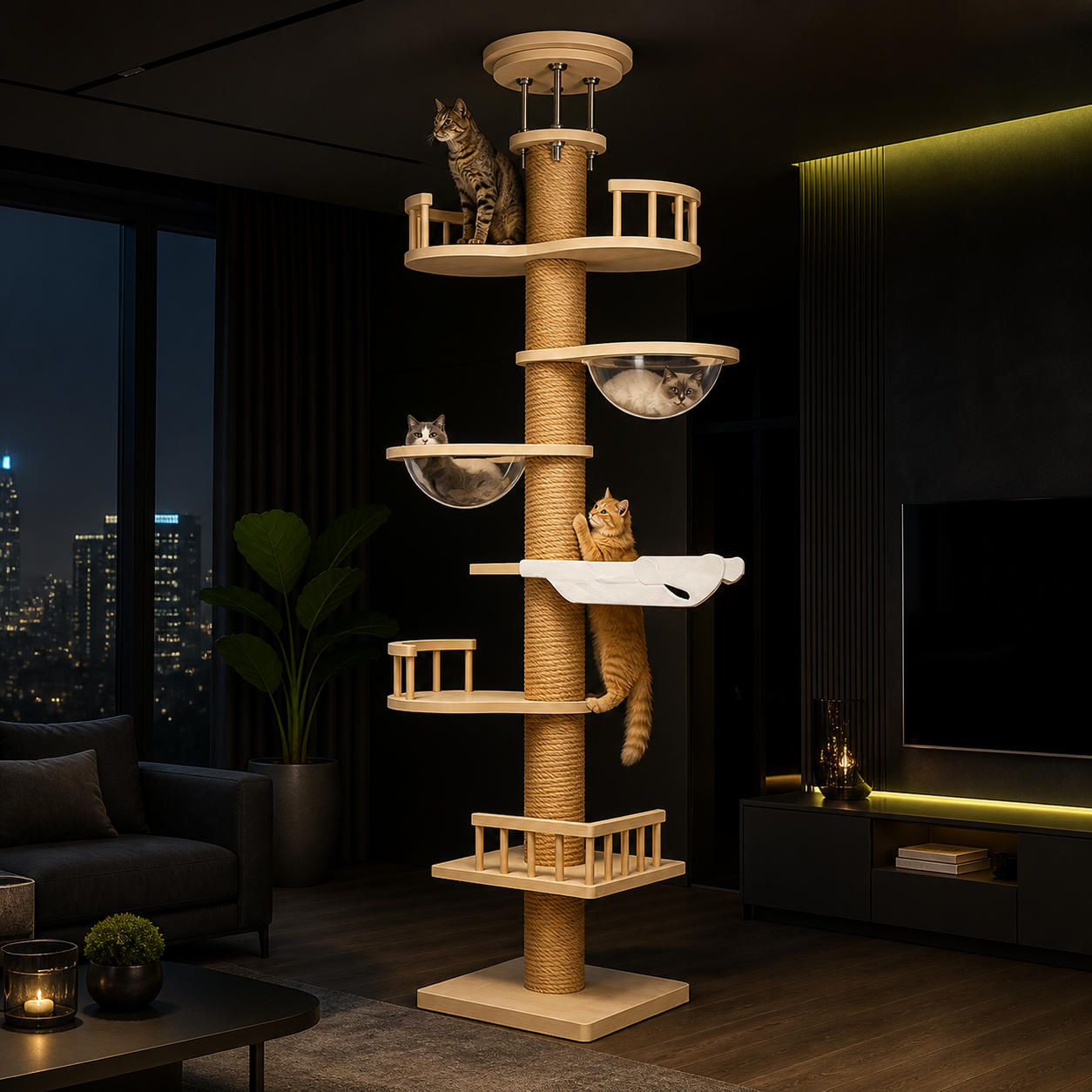 Multi-Level Cat Tree Tower with Condo & Perch — product image 5