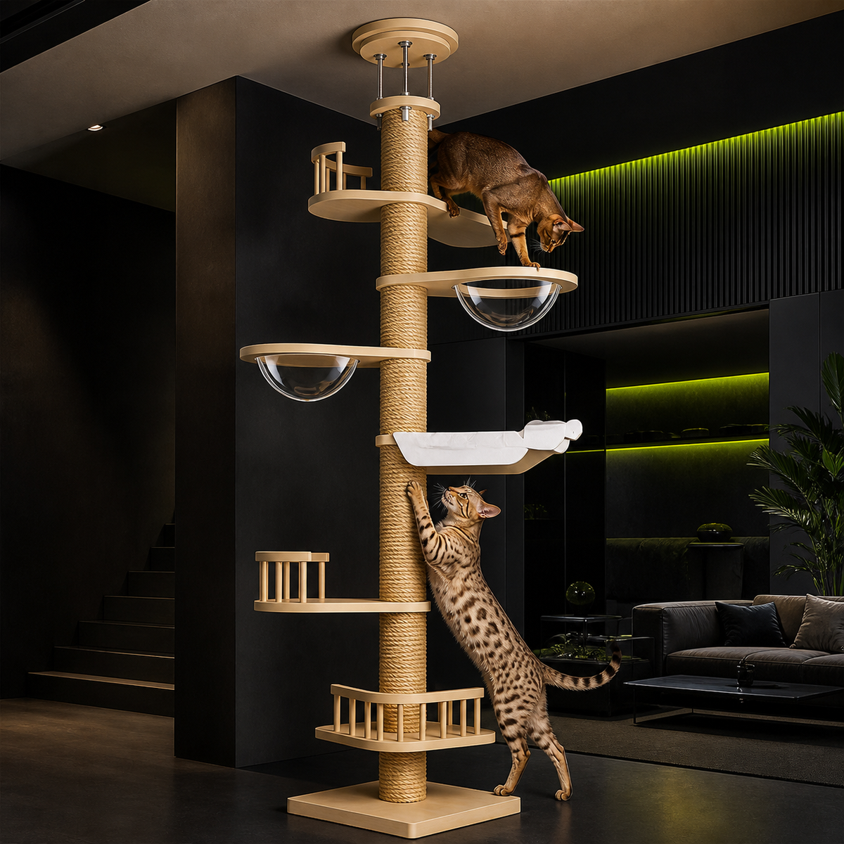 Multi-Level Cat Tree Tower with Condo & Perch — product image 9