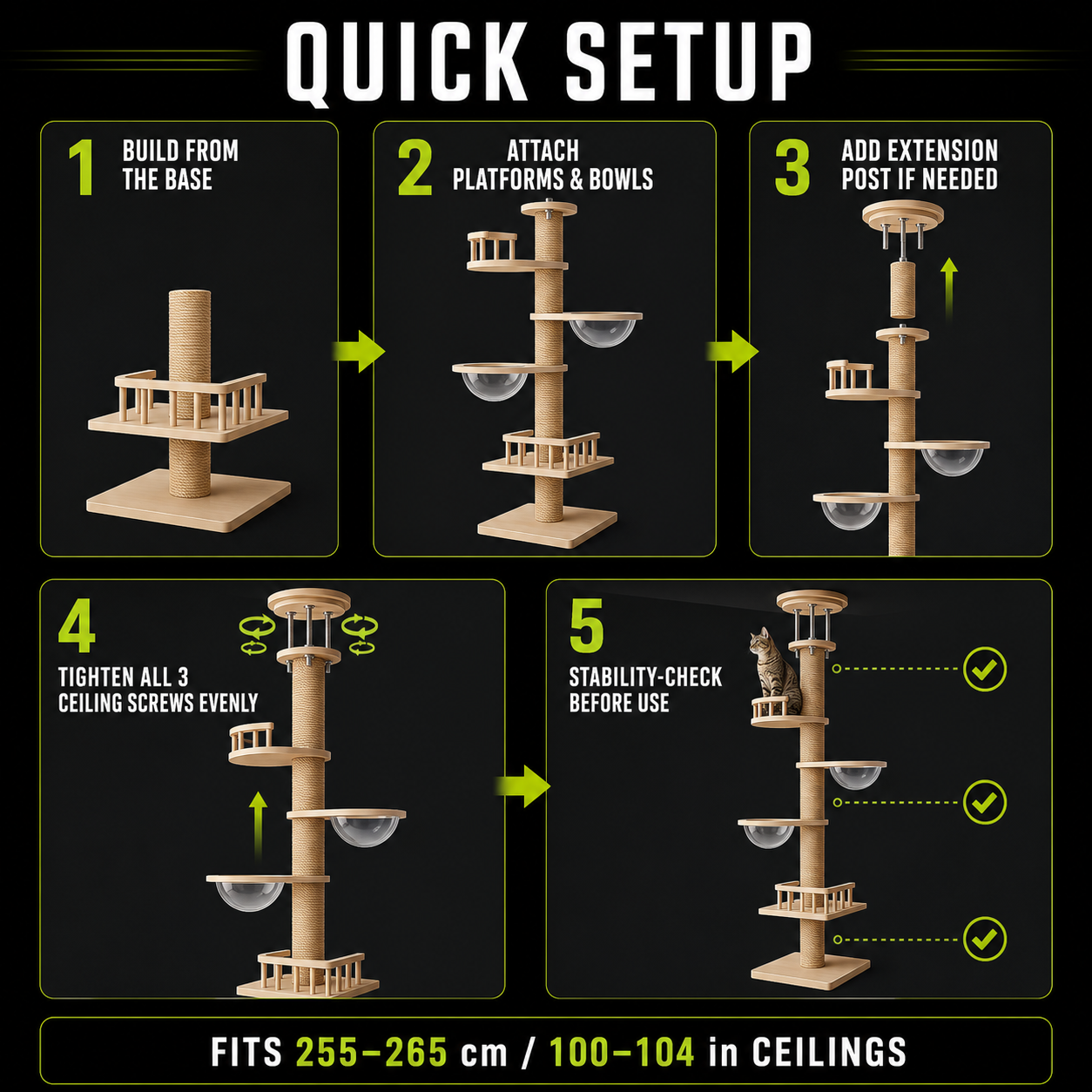 Multi-Level Cat Tree Tower with Condo & Perch — product image 2