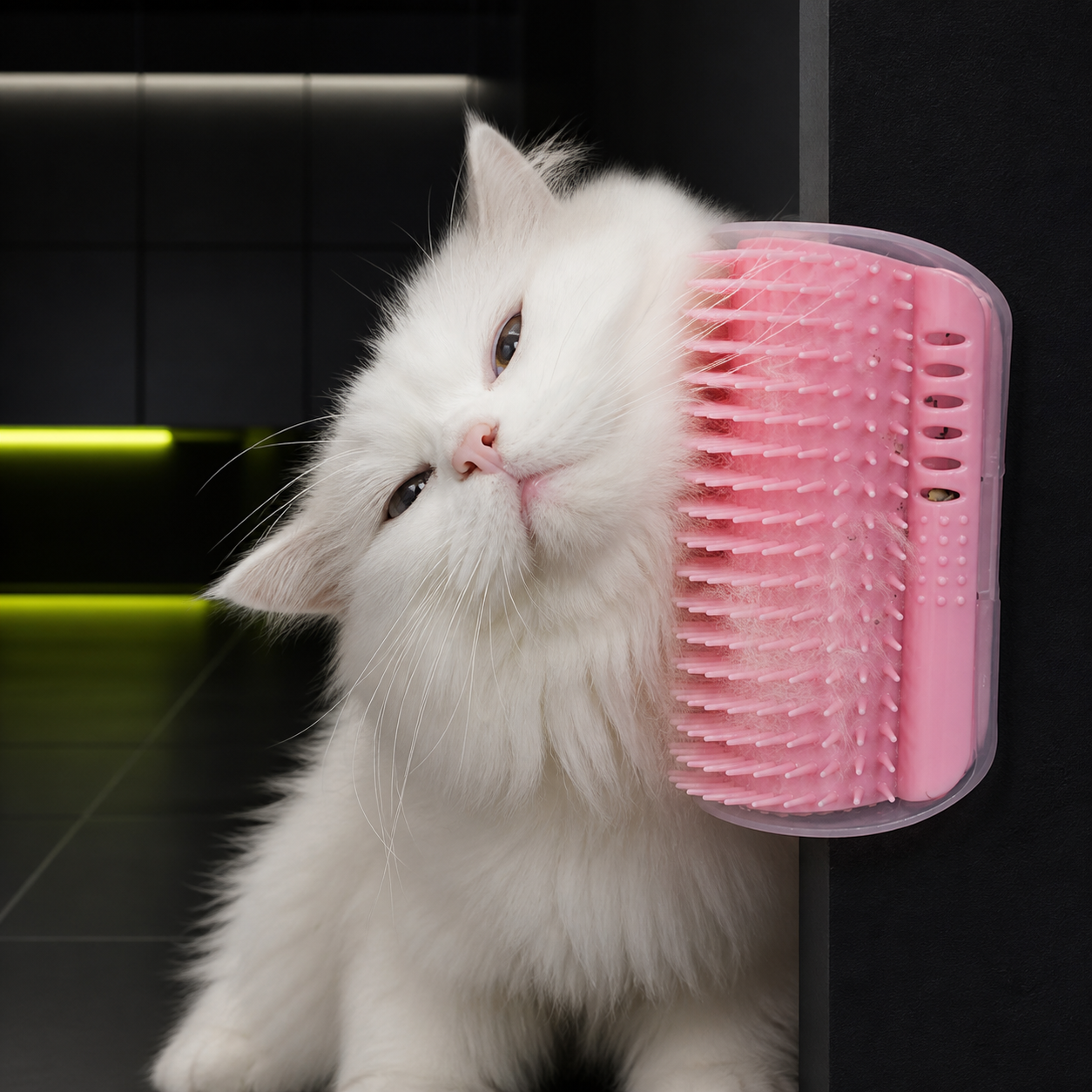 Wall-Mounted Cat Self-Groomer Brush — product image 1