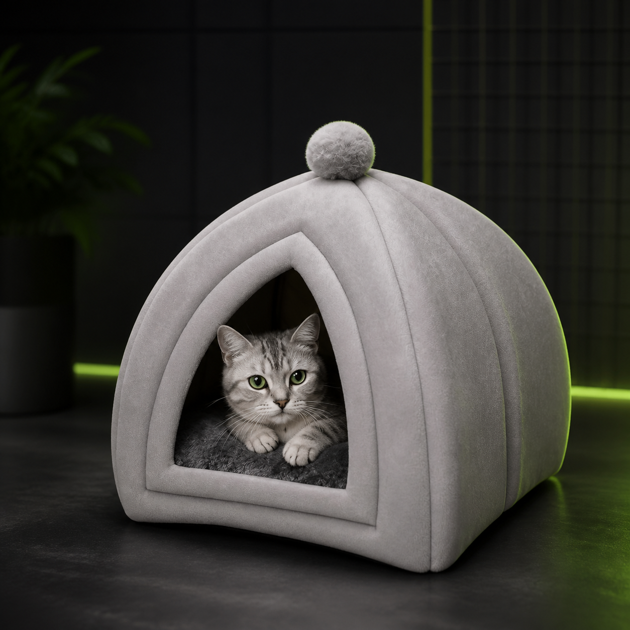 Washable Cozy Cave Bed for Cats & Small Dogs — product image 1