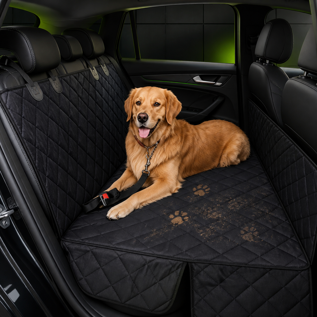 Waterproof Luxury Dog Car Seat Protector Cover — product image 1