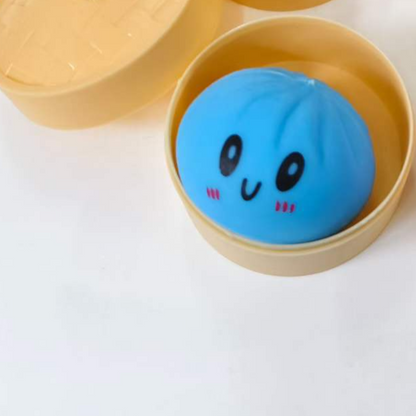 Emoji Bun Squeeze Toy Stress Relief Colorful Plaything