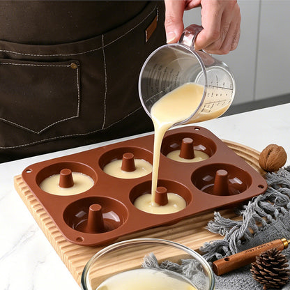 6-Hole 8-Hole Round Cake Silicone Mold Donut Mold Cookie Baking Tool