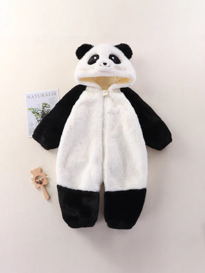 Baby Animal Plush Jumpsuit for Autumn and Winter