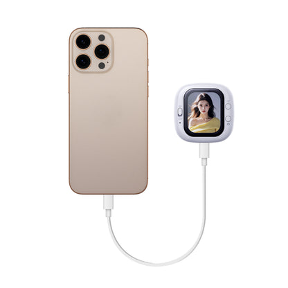 Mini Mobile Screen Mirroring Device with Rear Camera for Selfie Screen Casting