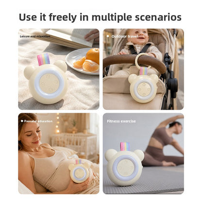 White Noise Baby Sleep Soother with Intelligent Cry Detection and Colorful Night Light