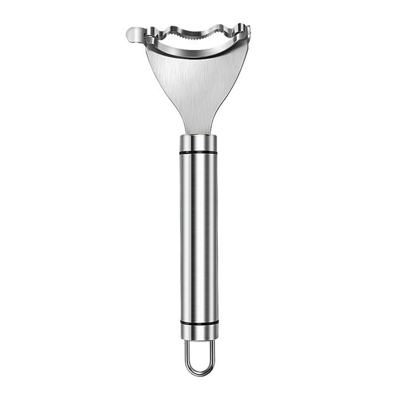 Stainless steel corn scraper