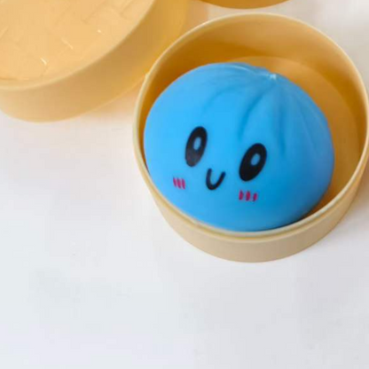 Emoji Bun Squeeze Toy Stress Relief Colorful Plaything