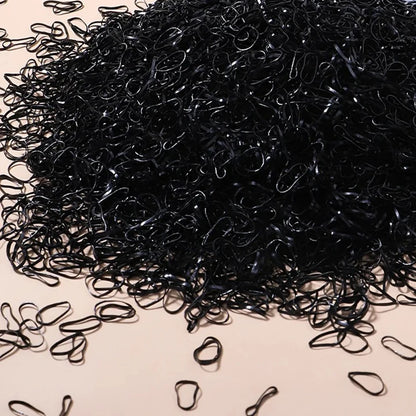 500/1000/2000pcs Girls Colourful Disposable Rubber Band Hair Ties Headband Children Ponytail Holder Bands Kids Hair Accessories