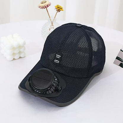 Baseball Cap for Women Men with Built-in Fan Sun Protection
