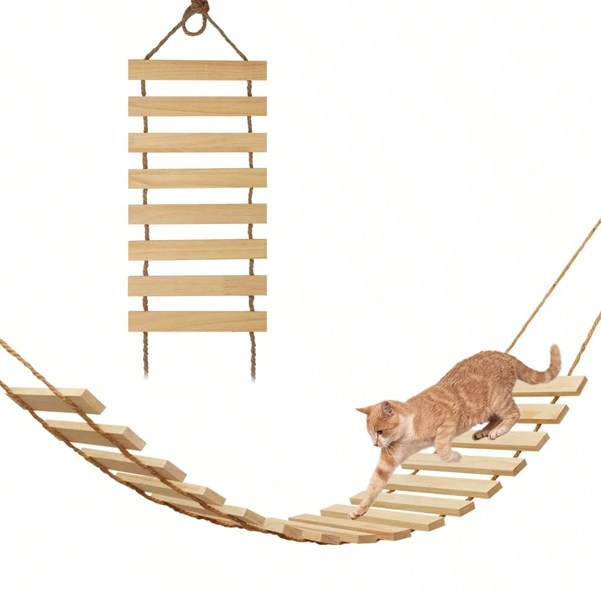 Natural Wood Cat Climbing Ladder — product image 6
