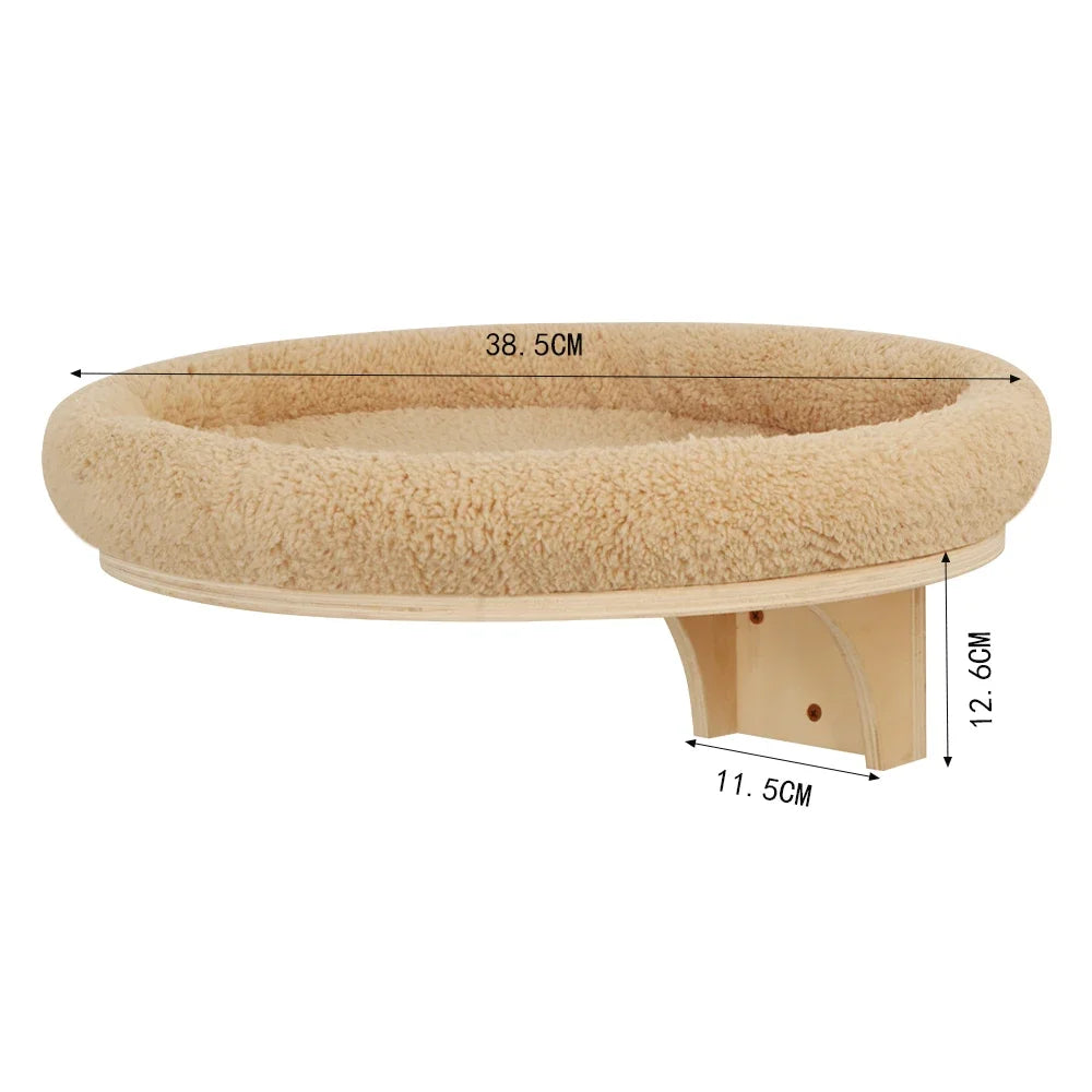 Wall-Mounted Wooden Cat Climbing Shelves — product image 15