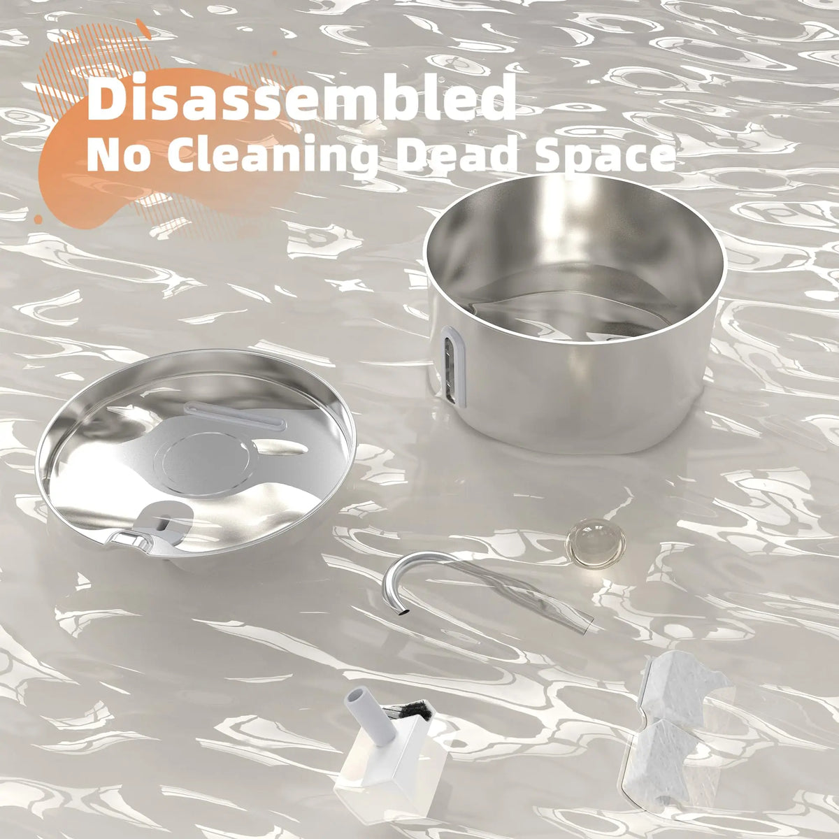 Stainless Steel PureFlow Pet Fountain — product image 16