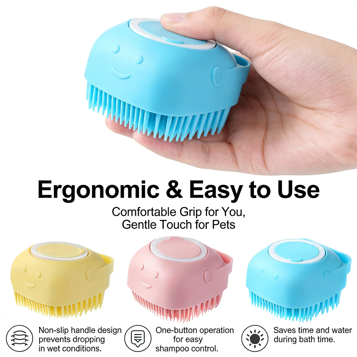 DIALIX 2-in-1 Dog Bath & Massage Brush — product image 11