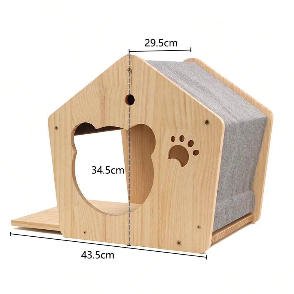 Wall-Mounted Wooden Cat Climbing Shelves — product image 8