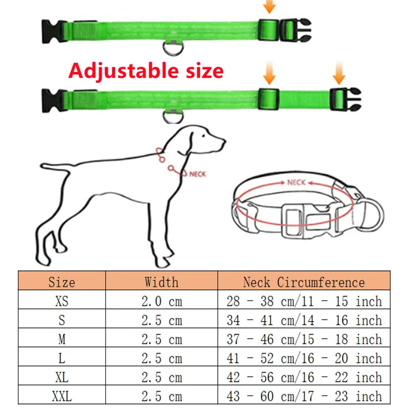 DIALIX GlowGuard™ Rechargeable LED Pet Safety Collar — product image 11