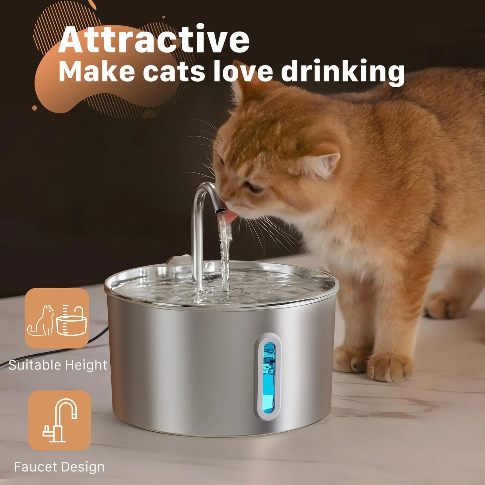 Stainless Steel PureFlow Pet Fountain — product image 15