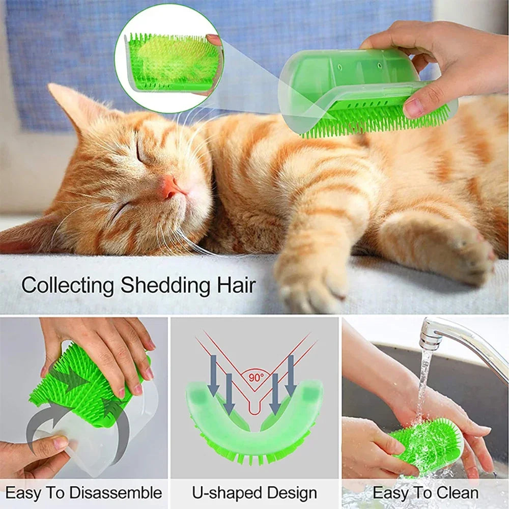 Wall-Mounted Cat Self-Groomer Brush — product image 16
