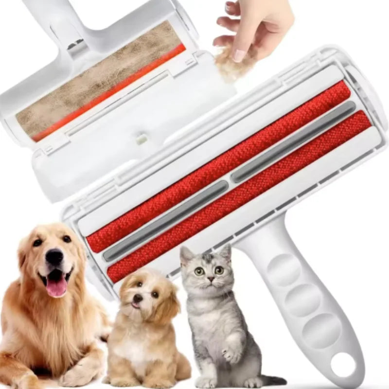 Self-Cleaning Reusable Pet Hair Remover Roller with Base — product image 2