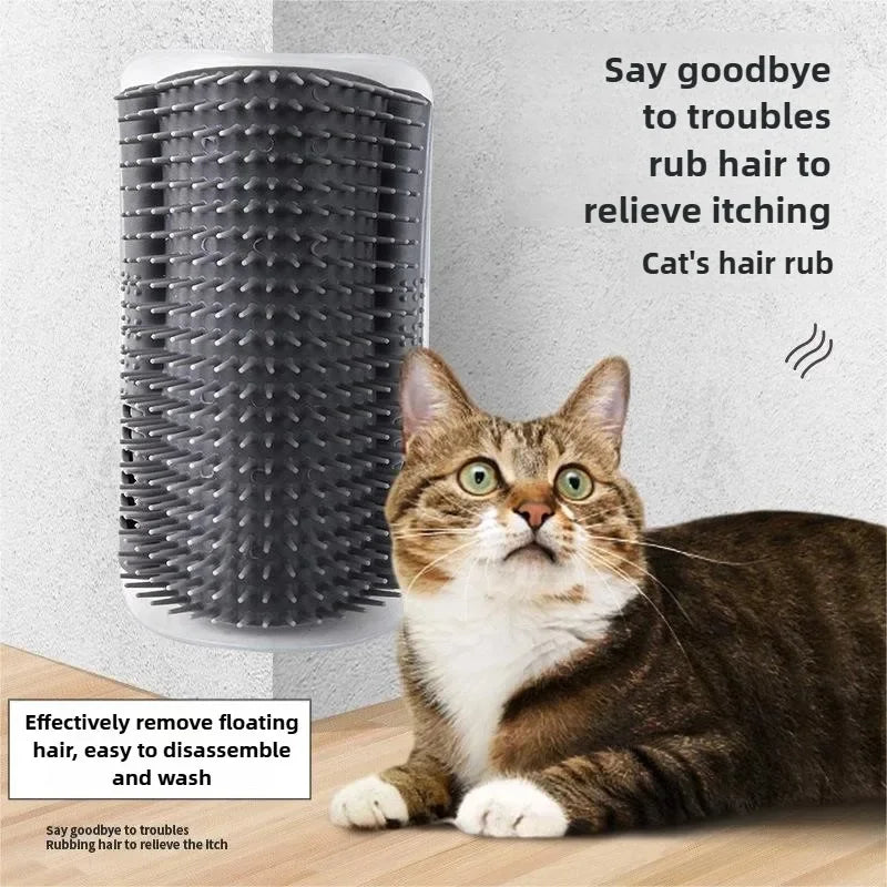 Wall-Mounted Cat Self-Groomer Brush — product image 2
