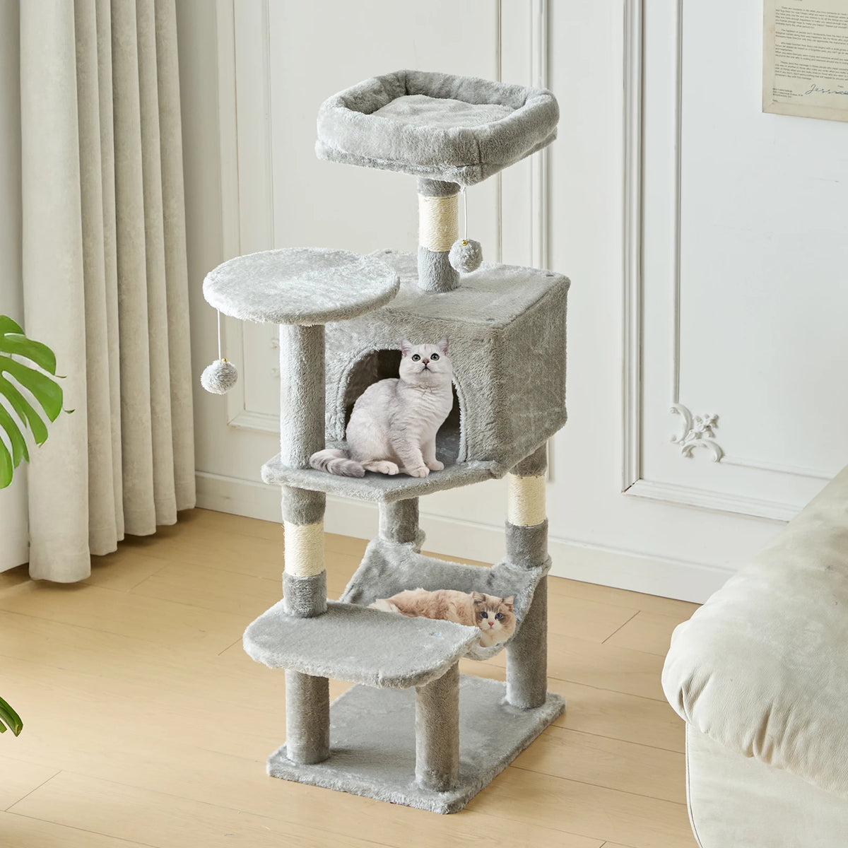 Tall Indoor Cat Tree for Multi-Cat Homes — product image 12