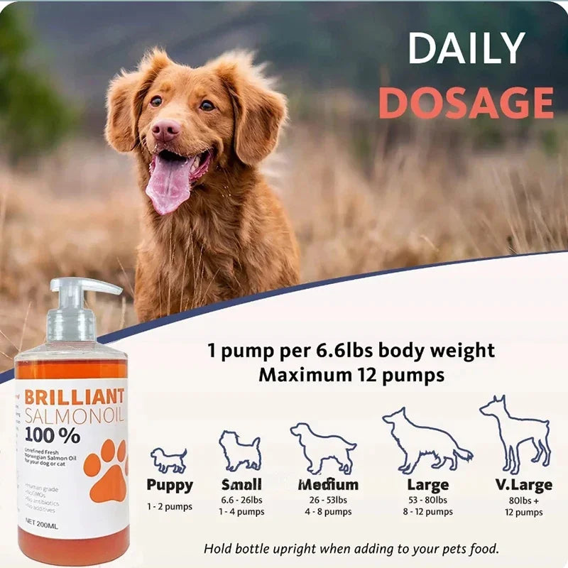 200ml Salmon Fish Oil for Dogs & Cats — product image 3