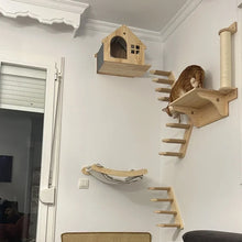 Wall-Mounted Wooden Cat Climbing Shelves — product image 5