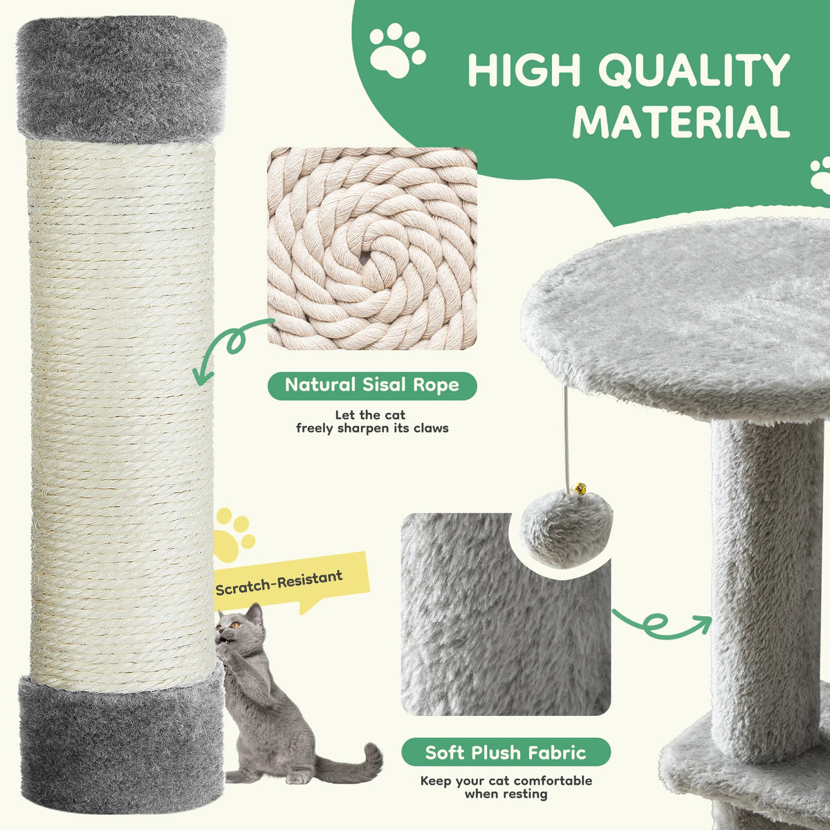 Tall Indoor Cat Tree for Multi-Cat Homes — product image 5