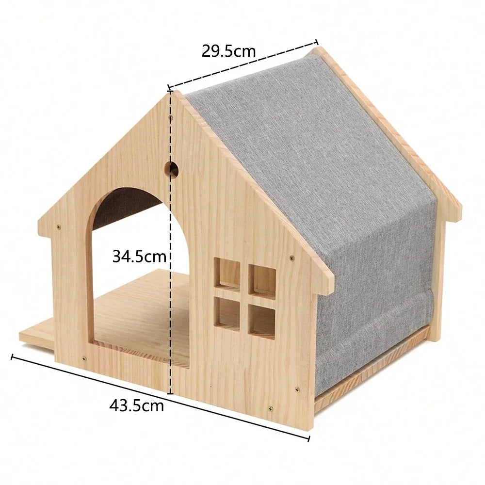 Wall-Mounted Wooden Cat Climbing Shelves — product image 17