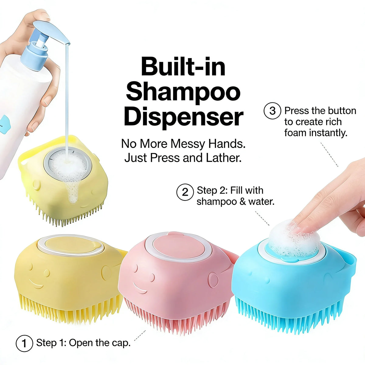 DIALIX 2-in-1 Dog Bath & Massage Brush — product image 9