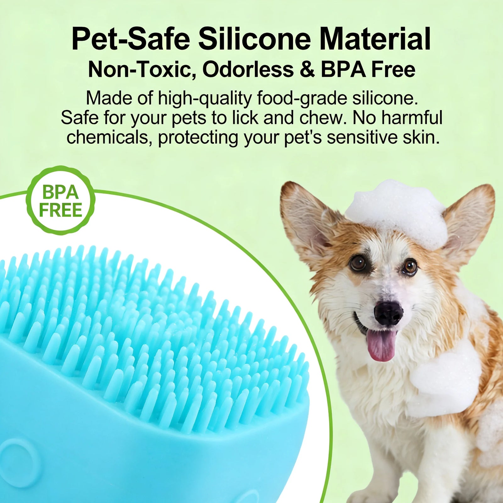 DIALIX 2-in-1 Dog Bath & Massage Brush — product image 3