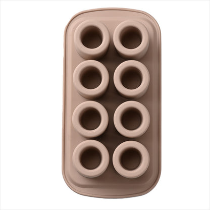 6-Hole 8-Hole Round Cake Silicone Mold Donut Mold Cookie Baking Tool