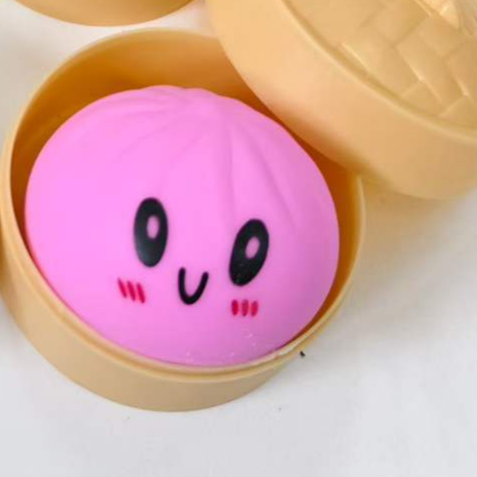 Emoji Bun Squeeze Toy Stress Relief Colorful Plaything