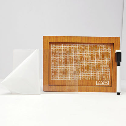 Wooden Piggy Bank with Money Counter