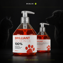 DIALIX 200ml salmon oil for dogs and cats with pump bottles