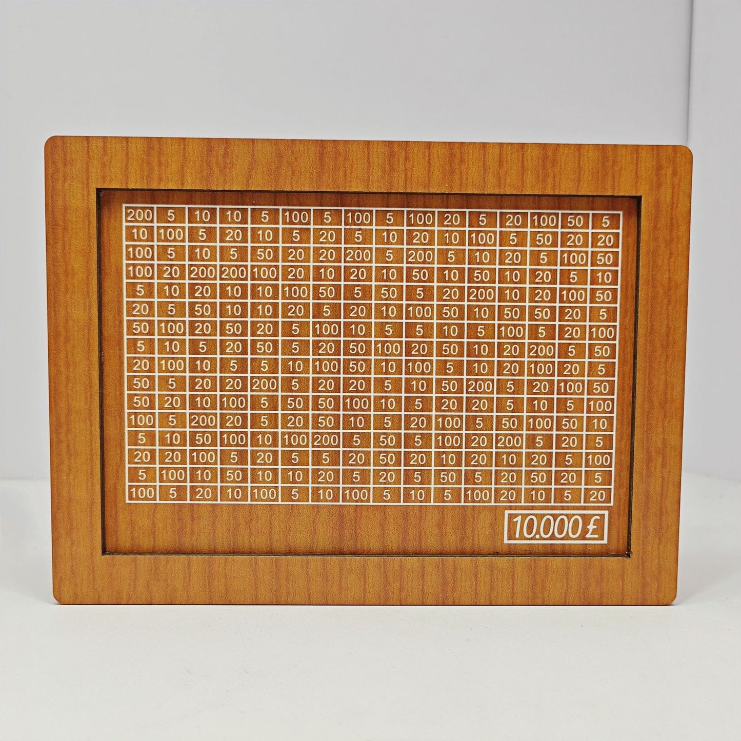 Wooden Piggy Bank with Money Counter