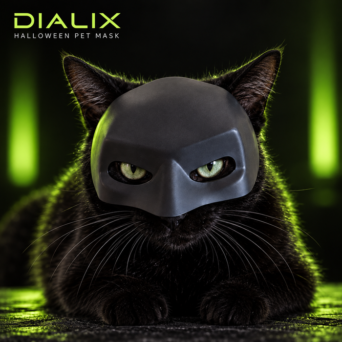 DIALIX Halloween Pet Mask for Cats & Dogs