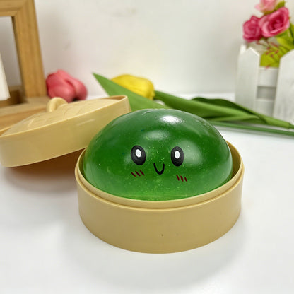 Emoji Bun Squeeze Toy Stress Relief Colorful Plaything