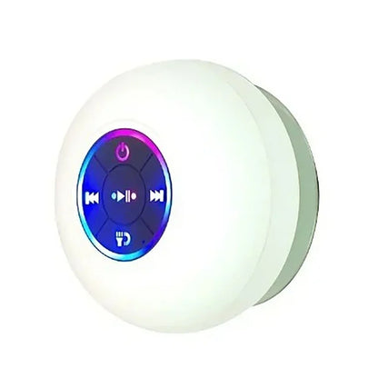 New Bathroom Waterproof Wireless LED Bluetooth Speaker Mini Portable Strong Suction Cup Speaker Outdoor Sports Stereo Speaker